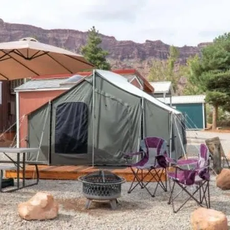Moab Rv Resort Glamping Setup Tent In Rv Park #4 Ok-T4